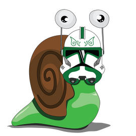 Black cat with black looking horns, it has orange eyes, with an orange background.